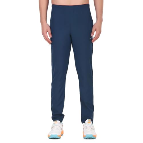 Solid Men Sports Trousers 100% Polyester with Zipper Pockets(Pack of 1)