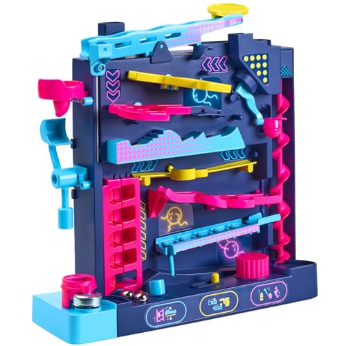 Screwball Scramble Level Up Kids Board Game- Timed Marble Run Obstacle Course Kids Games - Holiday Toys and Christmas Games - Toddler Ages 5 Years and Up