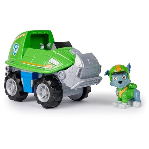 (-31%) PAW PATROL Jungle Pups – Schnappschildkröten-Fahrzeug mit Rocky-Figur (Basis Fahrzeug), Spielzeug für Kinder ab 3 Jahren