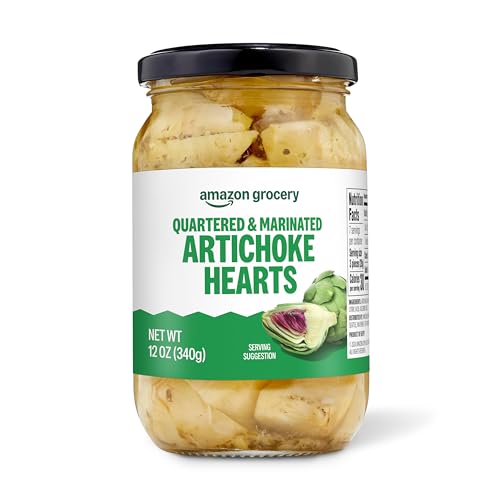 Amazon Grocery, Quartered & Marinated Artichoke Hearts, 12 Oz (Previously Amazon Fresh, Packaging May Vary)