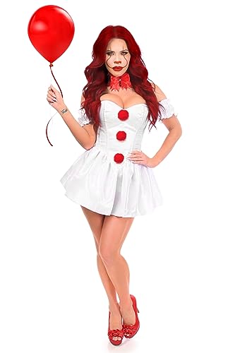 Top Drawer 3 PC Killer Clown Corset Costume (Small)