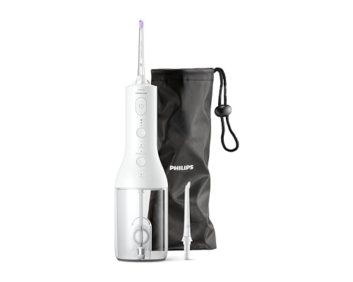 (-26%) Philips Sonicare kabelloser Power Flosser 3000 Munddusche; Wasser-Flosser für Zähne, Zahnfleisch und Zahnpflege, weiß (Modell HX3826/31)