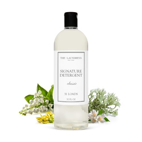 The Laundress Luxury Laundry Detergent, 31 Loads, Scented Signature Classic Fragrance, Concentrated Triple Enzyme Deep Cleaning and Targeted Stain Remover, 96% USDA Biobased Product