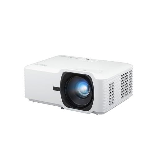 ViewSonic LS740HD 5000 Lumens 1080p Laser Projector with 1.3x Optical Zoom, H/V Keystone, 4 Corner Adjustment, and 360 Degrees Projection for Auditorium, Conference Room and Education