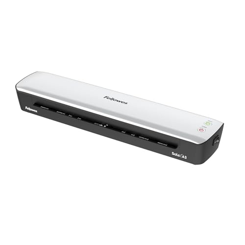 🔥 STARKER PREIS (-32%) Fellowes Laminiergerät A3 Sola für Zuhause und Homeoffice, für Laminierfolien bis 125 Mikron Stärke, staufrei, Laminiergerät zum Laminieren von Fotos, Dokumenten, Rezepten, Lernkarten uvm
