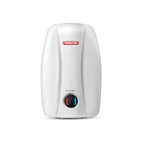 Racold PRONTO NEO Electric Instant Water Heater 5L – Vertical Geyser for Bathrooom, Anti Backflow System, 3 Safety Levels, Rust Proof Body, Faster Hea