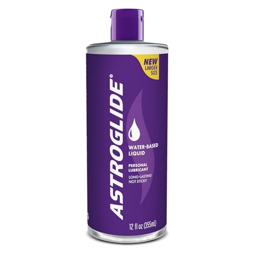 Astroglide Water Based Lube (12 Fl Oz), Liquid Personal Lubricant, for Men, Women and Couples, Safe for Toys, Value Size