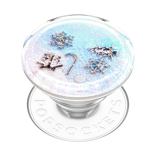 ​​​​PopSockets Phone Grip with Expanding Kickstand, Adhesive Grip, Cute PopSockets - Tidepool Snowed In