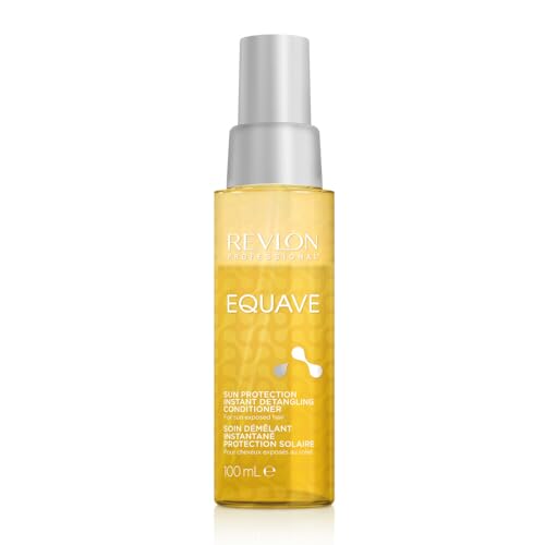 REVLON PROFESSIONAL EQUAVE Acondicionador Profesional bifásico desenredante para cabellos expuestos al sol, Protección UV para el cabello, acondicionador sin aclarado, 100ml