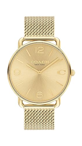 Coach Elliot Men's Watch | Contemporary Minimalism with Distinctive Artistry | A True Classic Designed for Every Occasion | Water Resistant (Model 14602653)