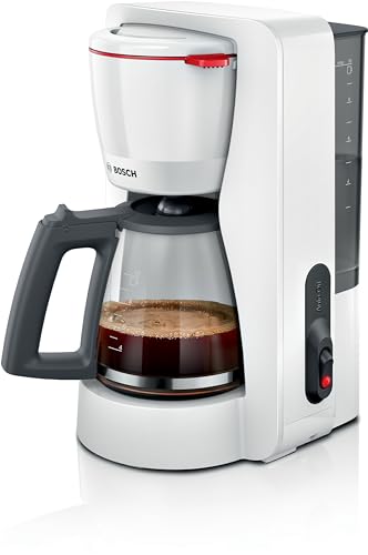 Bosch Filterkaffeemaschine MyMoment TKA2M111, Glaskanne 1,25 L, für 10-15 Tassen, 40min Warmhaltefunktion, Tropfstopp, schwenkbarer Filterträger, abne