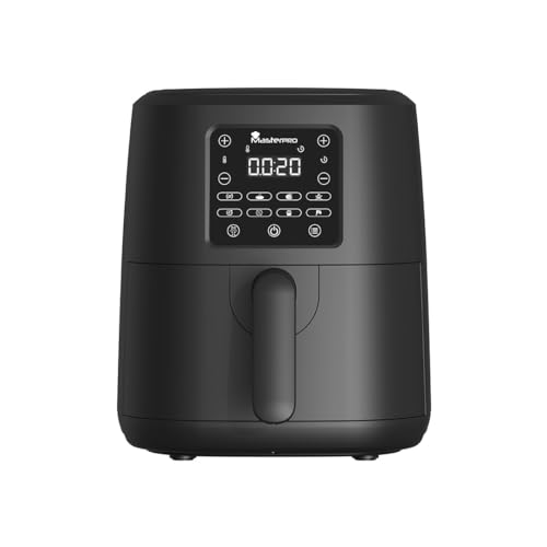 Bergner Masterpro Air Fryer with 1500 Watts, 4 Ltr Capacity, Air Fryer for Home to Bake/Grill/Roast/Heating/Defrost, 360 Degree Airflow Technology, 8 
