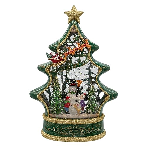 Kurt Adler 11.25 Inch Battery...er Tree with Snowman and Santa
