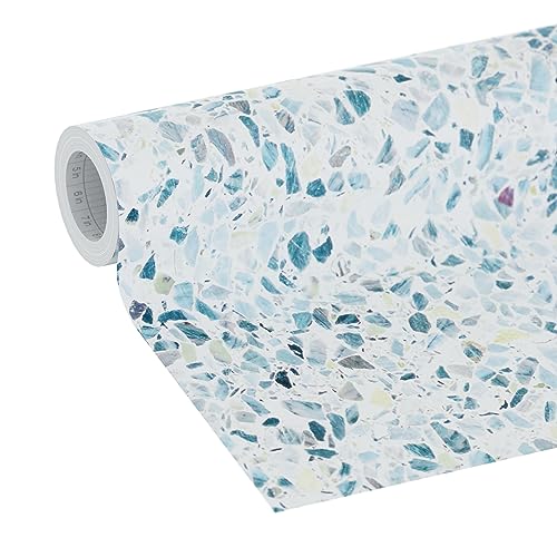 EasyLiner Peel & Stick Decor Removable Peel and Stick Wallpaper - Self Adhesive Decorative Shelf Paper for Cabinets, Walls, Resurfacing Projects - Adhesive Shelf Liner - 20in x 18ft - Sea Glass