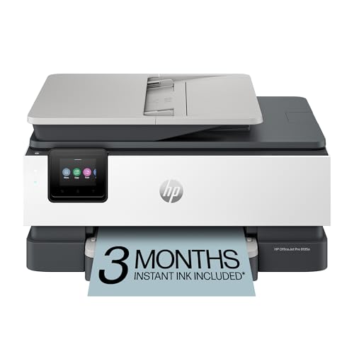 HP OfficeJet Pro 8135e Wireless All-in-One Color Inkjet Printer, Print, scan, Copy, fax, ADF, Duplex Printing Best-for-H
