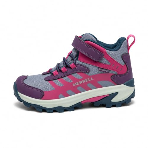 Merrell Unisex-Child Moab Speed 2 Mid Alternative Closure Waterproof Hiking Boot kids' shoe