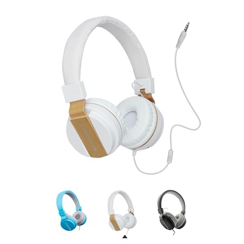 Zebronics Storm Wired On Ear Headphone with 3.5mm Jack, Built-in Microphone for Calling,1.5 Meter Cable, Soft Ear Cushion, Adjustable Headband,Foldabl