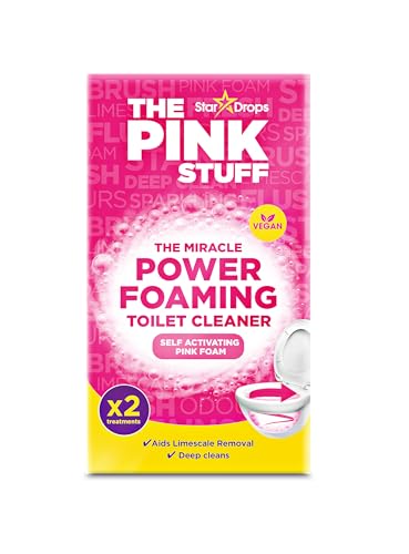 Stardrops - The Pink Stuff - The Miracle Power Foaming Toilet Cleaner - 2 Treatments - Self Activating Pink Foam Pack of 1 (7 Ounce)