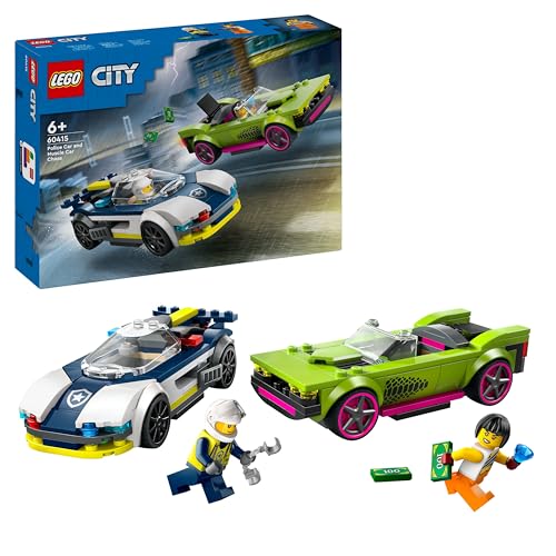 (-35%) LEGO City Verfolgungsjagd mit Polizeiauto und Muscle Car 60415