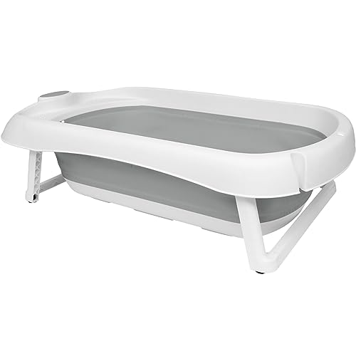 Buba Banheira Dobrável Silicone E Plástico Portátil (Cinza)