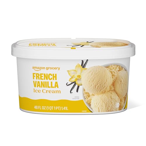 Amazon Grocery, French Vanilla Ice Cream, 48 Fl Oz (Previously Amazon Fresh Packaging May Vary)