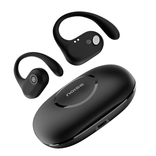Noise Pure Pods Wireless Open Ear Earbuds with AirWave™ Technology,Up-to 80H Playtime,Quad Mic with ENC,16mm Neodymium Dynamic Driver,Detachable Pure 