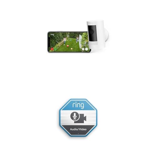 Ring Außenkamera Akku (Stick Up Cam Battery) | Überwachungskamera aussen mit 1080p-HD-Video, WLAN, witterungsbeständig, geeignet für Haus & Grundstück