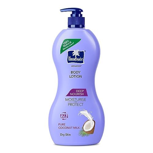 Deep Nourish Body Lotion for Women & Men, Dry Skin, 600ml | Pure Coconut Milk, 100% Natural, 72h Moisturisation