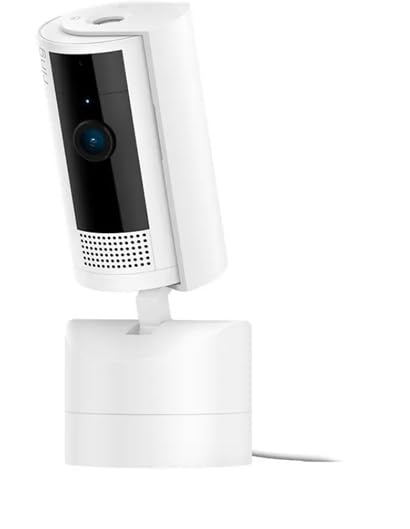🔥 STARKER PREIS (-42%) Bewegliche Ring-Innenkamera (Pan-Tilt Indoor Camera) von Amazon | Plug-in-Sicherheitskamera für Haustierbesitzer | 360° schwenkbar, 169° neigbar | 30 Tage Ring Protect