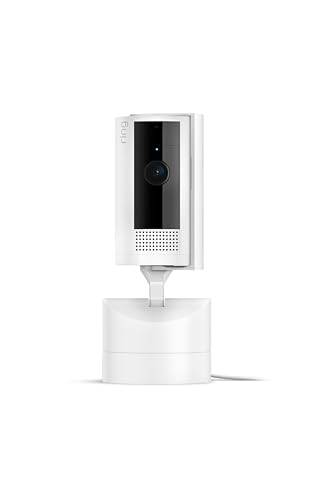 Ring Pan-Tilt Indoor Cam | See all around your home or business with 360° pan coverage, HD video, plus Two-Way Talk (2024 release) | White