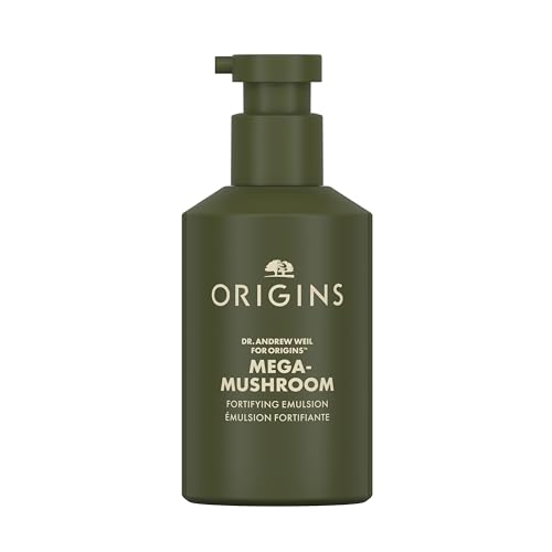 Origins Mega-Mushroom Lightweight Moisturizer | Hydrates, Visibly Reduces Redness & Strengthens Skin | With Reishi Mushroom, 100 ml