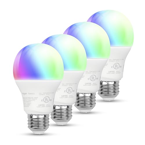 Amazon Basics Smart A19 LED Light Bulb Color Changing 9w 60w