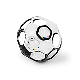 Bright Stars, Oball Grippin' Goals, Pelota sonajero de fútbol con tecnología Oball - Blanco y negro, juguete fácil de agarrar para recién nacidos y mayores