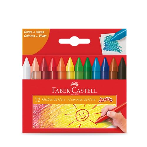 Gizão de Cera Jumbo Faber-Castell por R$ 9,90 ✨