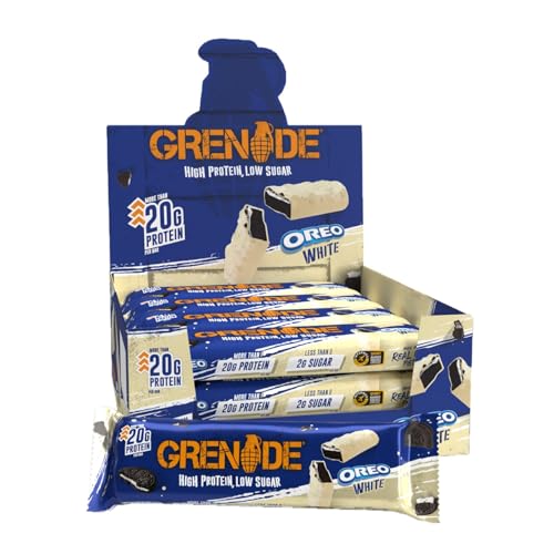 Grenade OREO White - High Protein, Low Sugar Bars, 12 x 60 g
