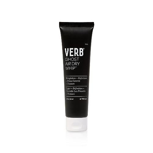 VERB Ghost Air Dry Whip, 1 oz - Weightless Styling Cream - Infused with Moringa Oil - Anti-Frizz + Provides Hydration- Vegan, No Parabens or Harmful Sulfates