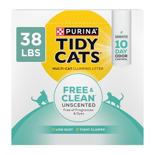 Purina Tidy Cats Free And Clean Unscented Clumping Cat Litter With