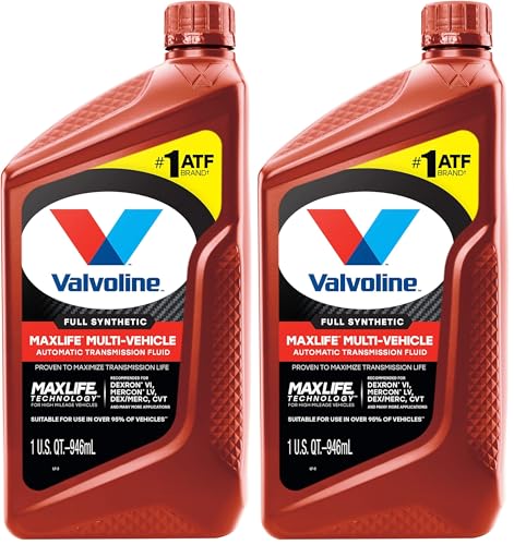Valvoline MaxLife ATF Multi-Vehicle Full Synthetic Automatic Transmission Fluid 1 QT (Pack of 2)