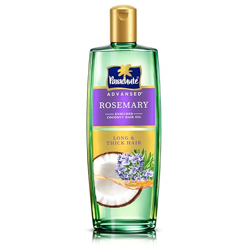 Parachute Advansed Rosemary-enriched Coconut Hair Oil| Rosemary Hair Oil| Superfoods Magic| Long & Thick Hair|300 Ml Parachute Advansed Rosemary-enric