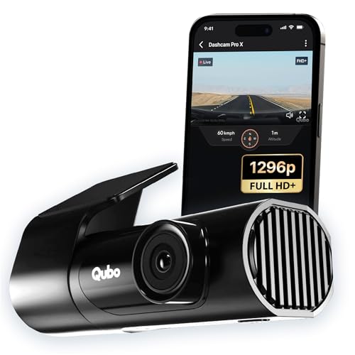 Qubo Dashcam Pro X (2026 Edition) | 2K Resolution | Doubles up as in-Cabin Camera | NightPulse Vision | Wide FOV | Supercapacitor | Built in Wi-Fi, Mi