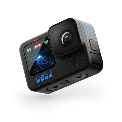 GoPro HERO12 Waterproof Action Camera with Front & Rear LCD Screens, 5.3K60 Ultra HD Video, HyperSmooth 6.0 + AutoBoost, Live Streaming with Enduro Ba