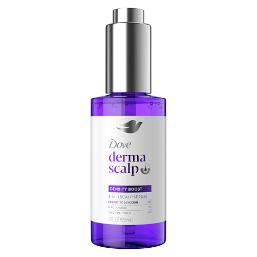 Dove Scalp + Hair Therapy Density Boost Serum Fullness Restore Visibly Thicker Hair In As Soon As 30 Days, Hydrating & Fast-Absorbing, Instantly Relieves Dry Scalp 2 Fl oz