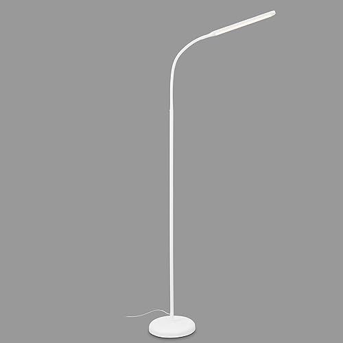(-15%) BRILONER – LED Stehlampe dimmbar als Deko im Wohnzimmer und Leselampe, Schwenkbare LED Lampe, Wohnzimmerlampe, Touch, Indirekte Beleuchtung, Weiß
