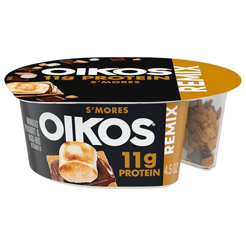 Remix Smores Vanilla Nonfat Greek Yogurt With Graham Cookies Dark