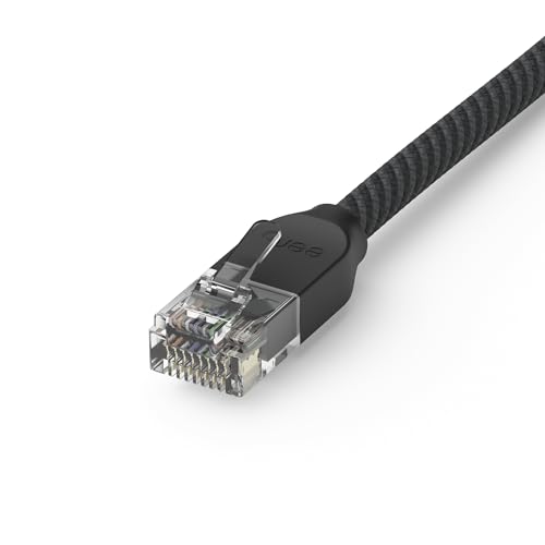 Amazon eero CAT6a Ethernet cable - Supports 10 gigabit+ speeds, 5 foot, 1-pack, Titanium Black