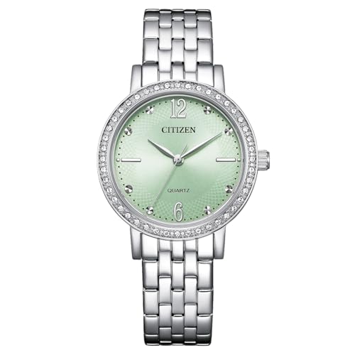 (-27%) Citizen Damenuhr Edelstahl, Grün, 31 mm, EL3100-55X