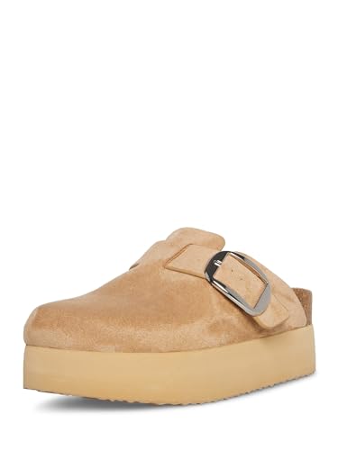 Madden Girl Women's Cutiepiie Clog, Sand Fabric, 8.5