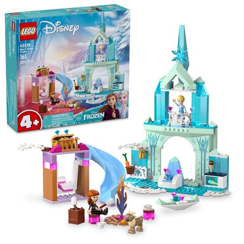 LEGO Disney Frozen Elsa’s Frozen Princess Castle Building Toys Set - Frozen Toys for Kids, Girls & Boys, Ages 4+ - Birthday Gift Idea - 43238