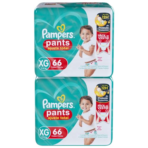 RECORRÊNCIA Fralda Pampers Pants Ajuste Total XG - 132 un (2 unidades)