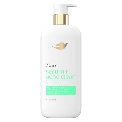 Dove Serum Body Wash Acne Clear for troubled skin with Salicylic Acid 18.5 Fl Oz